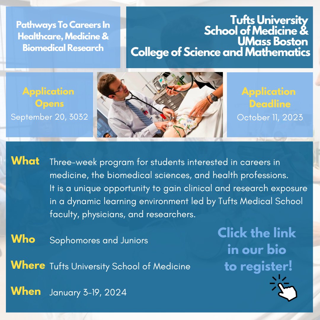 SSC_CSM's tweet image. Have questions?

Contact Kimberly M. Burke, Program Administrator
Office for Multicultural Affairs | Tufts University School of Medicine

TUSM-UMB@Tufts.edu