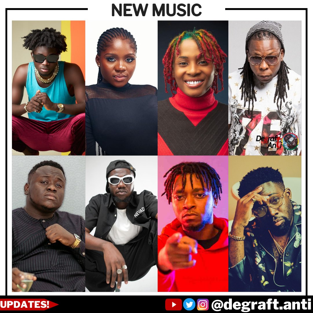 NEW MUSIC THURSDAY - GHANA 🇬🇭
1. Kuami Eugene - Fate
2. Edem - We Don't Really Care
3. Juls - PalmWine Diaries EP 
4. Kiki Marley - Desert  Rose
5. Cj Biggerman - Linda
6. Magnom - All Eyes On Me
7. Maya Blu - Bad Bit¢h Love
8. Khendi Beatz - Ogya
___
Sarkodie Wizkid Lasmid