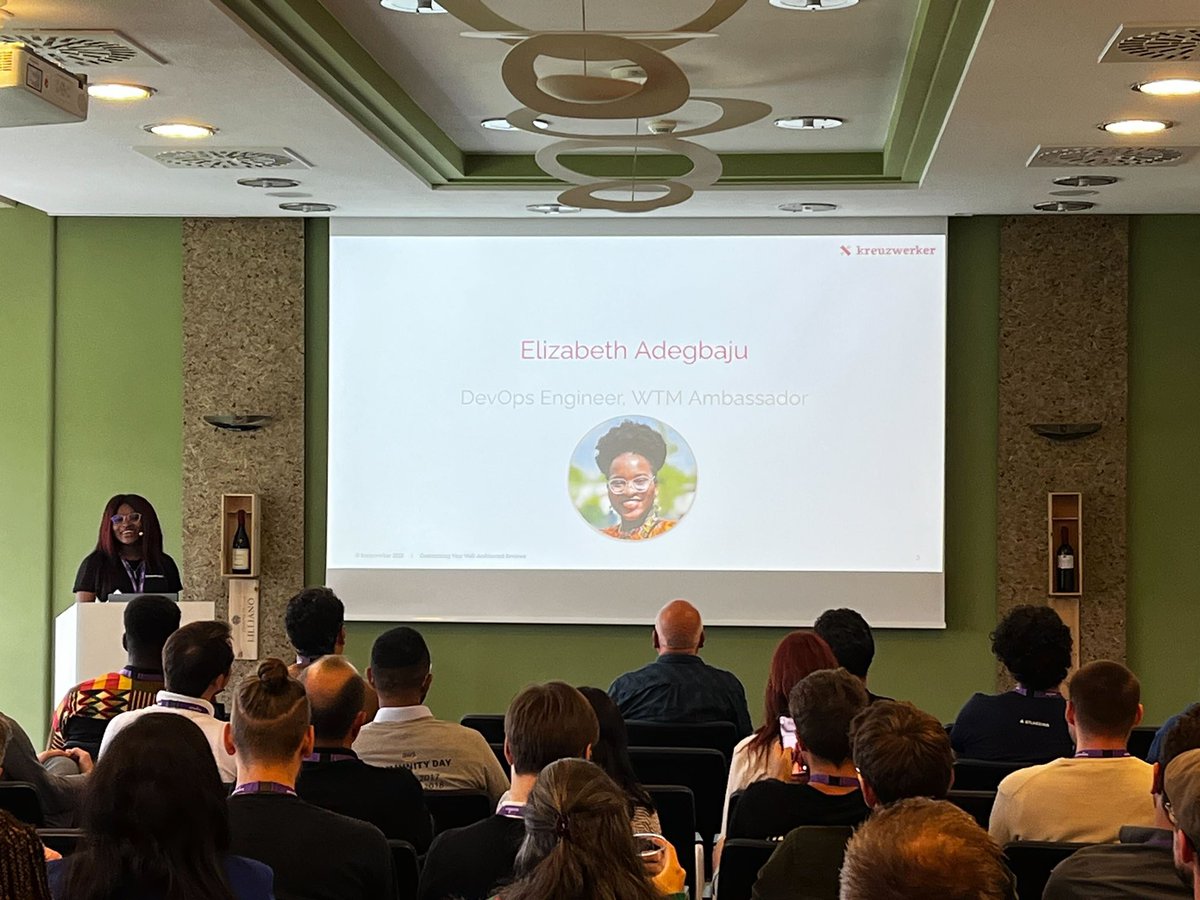 AWSCommunityDE's tweet image. 🚀 Elizabeth Adegbaju brings the power of custom AWS Well-Architected Reviews to #AWSCommunityDayDACH! Tailor reports, boost client communication. 💼💡 #AWSWellArchitected