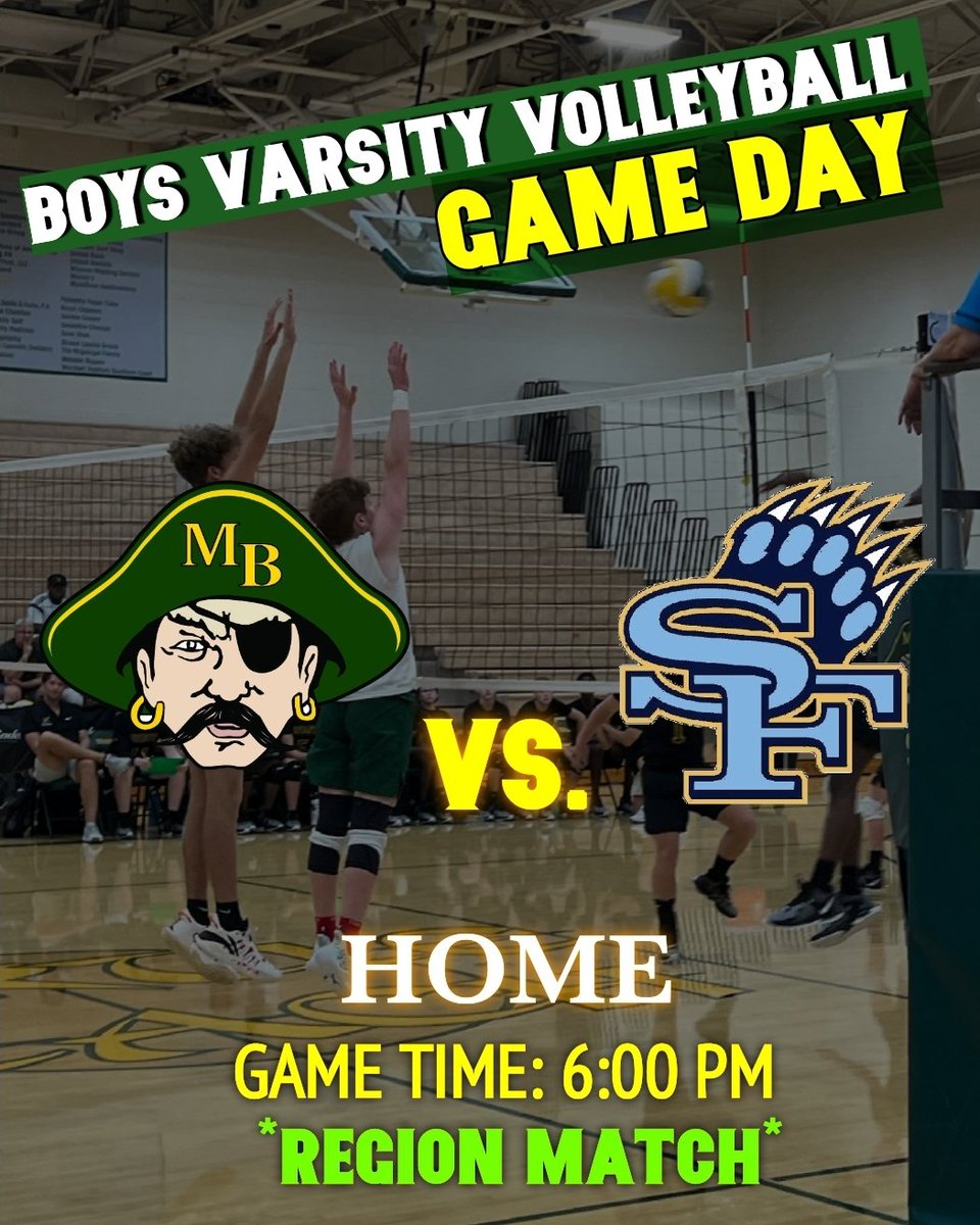 Home region match tonight against South Florence High School at 6:00pm. Come out and show your support! 💛💚🏐 <a href="/HunnellNatalie/">Natalie Hunnell</a>
<a href="/MBHSADCahill/">John Cahill</a> <a href="/MBHSPrincipal/">Kristin_Altman</a>
<a href="/myrtlebeachhigh/">Myrtle Beach High School</a> <a href="/SeahawkBooster/">MB Seahawk Booster</a> #seahawknation