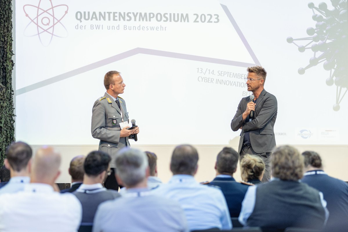 BWI_IT's tweet image. Mit Workshops zur #Quantenkommunikation und #Quantensensorik geht das diesjährige Quantensymposium von BWI und @bundeswehrInfo  zu Ende. Wir sagen danke für eine tolle Veranstaltung und nehmen mit: Quantentechnologien sind die Zukunft, wir müssen uns jetzt darauf vorbereiten.