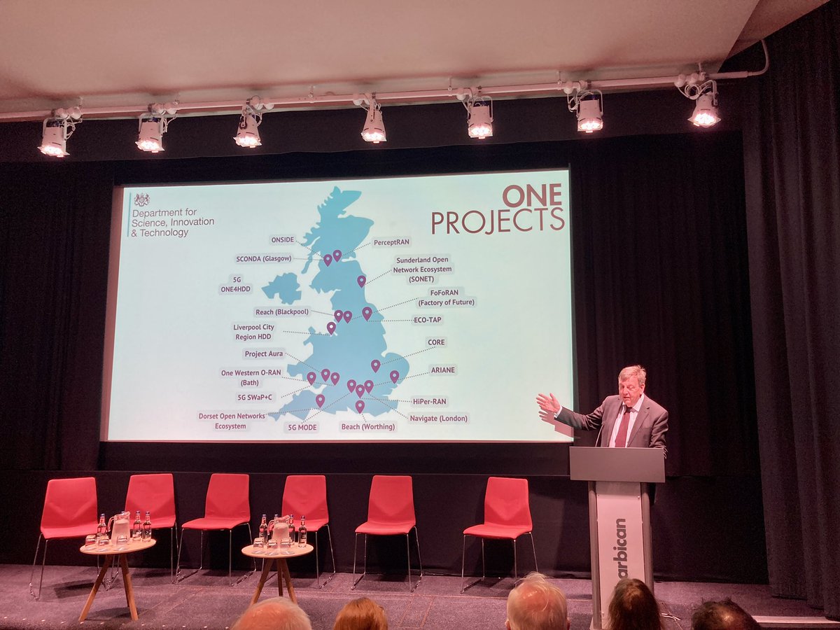 Minister for Data and Digital Infrastructure Sir John Whittingdale announces £88 million investment in innovative open #5G #connectivity solutions across the UK. 🇬🇧 

Congratulations to the winners of the Open Networks Ecosystem (ONE) Competition! 👏

gov.uk/government/pub…