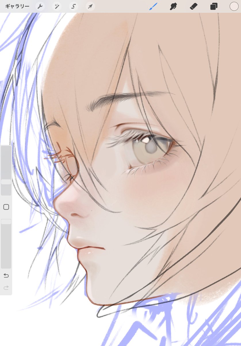 bani_lizo's tweet photo. 目を大きく描いたり頬や鼻を赤らめたり眉毛を丁寧にはやしたりなど https://t.co/6RKvmhkkHD