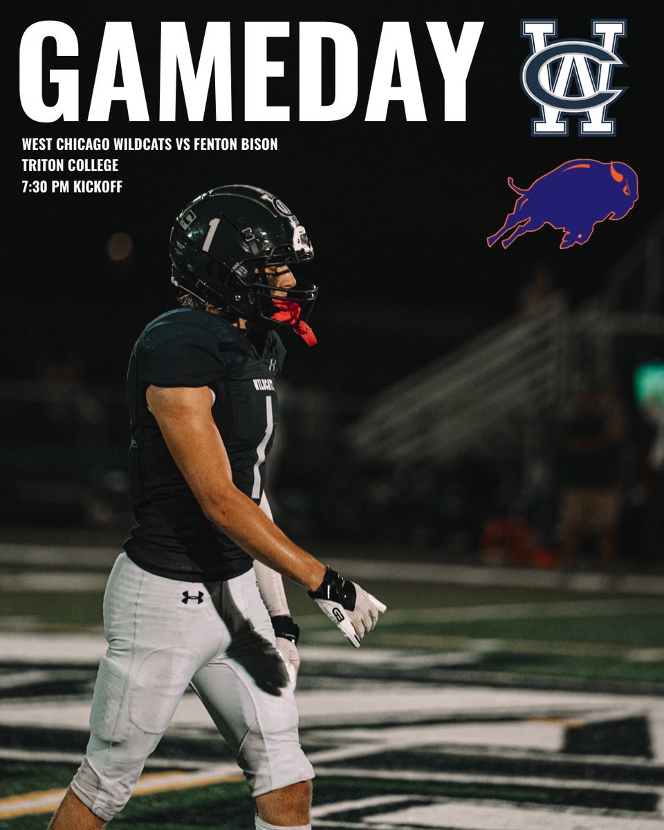 THURSDAY NIGHT FOOTBALL
🆚Fenton
⏰Frosh- 5 PM Varsity- 7:30 PM
📍Triton College

#GoCats #BBB