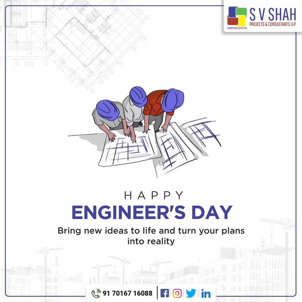 SVShahProjects's tweet photo. From concept to completion, we make it happen. 

Happy Engineer's Day from SV Shah Projects &amp; Consultants!

#EngineersDay #SVShahProjectsandConsultants #HomeInspectionProcess #PropertyInspection #projectmanagement #projectmanagementservices #consultinglife #businessdevelopment https://t.co/5pmPpT854v
