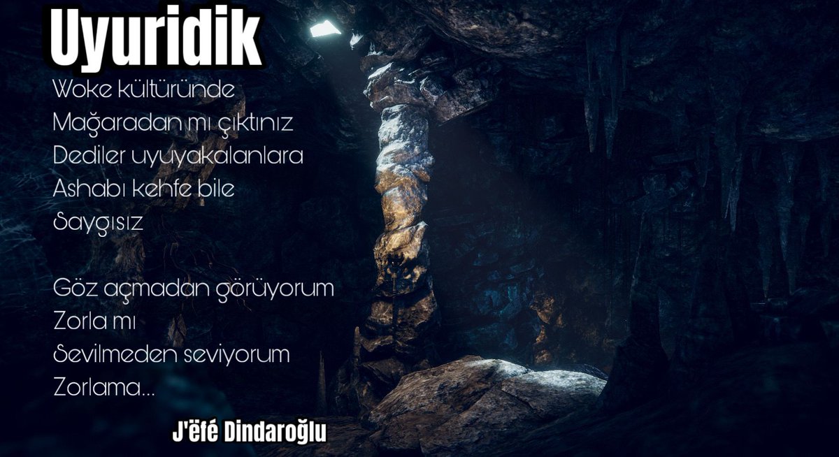 TozDergi's tweet photo. Bütün uyuyanları uyandırmaya bir şiir yeter. https://t.co/2lr6QaVav5