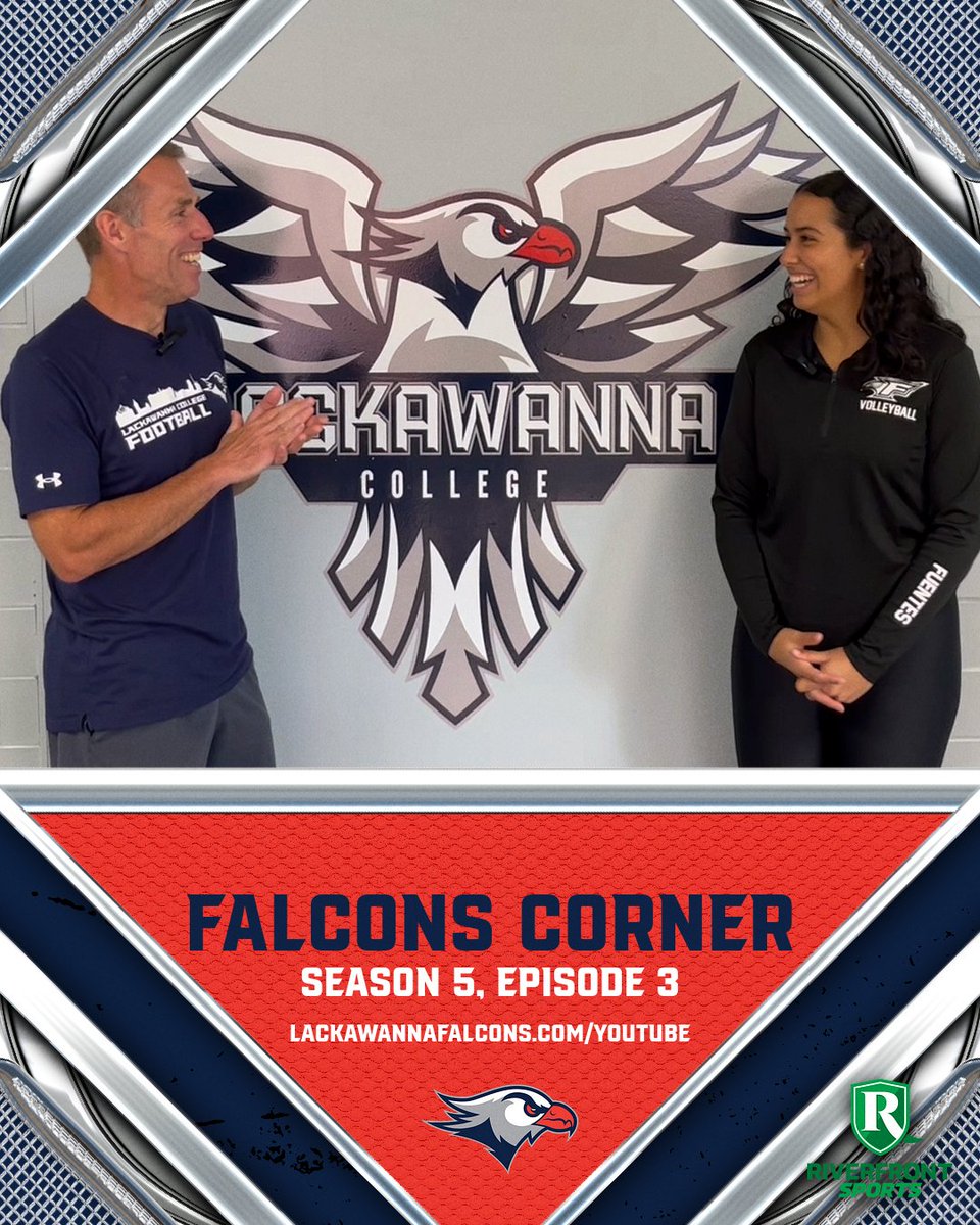 #FalconsCorner is HERE! The guys zoom through today's episode, talking @LCFalconsFB's win, WVB's streak, and helping Kira Ryan, this week's Executive Producer. Plus, we chat with Angelique Fuentes from Lackawanna Volleyball! WATCH: youtu.be/r79s0Fz7DWQ #GoFalcons