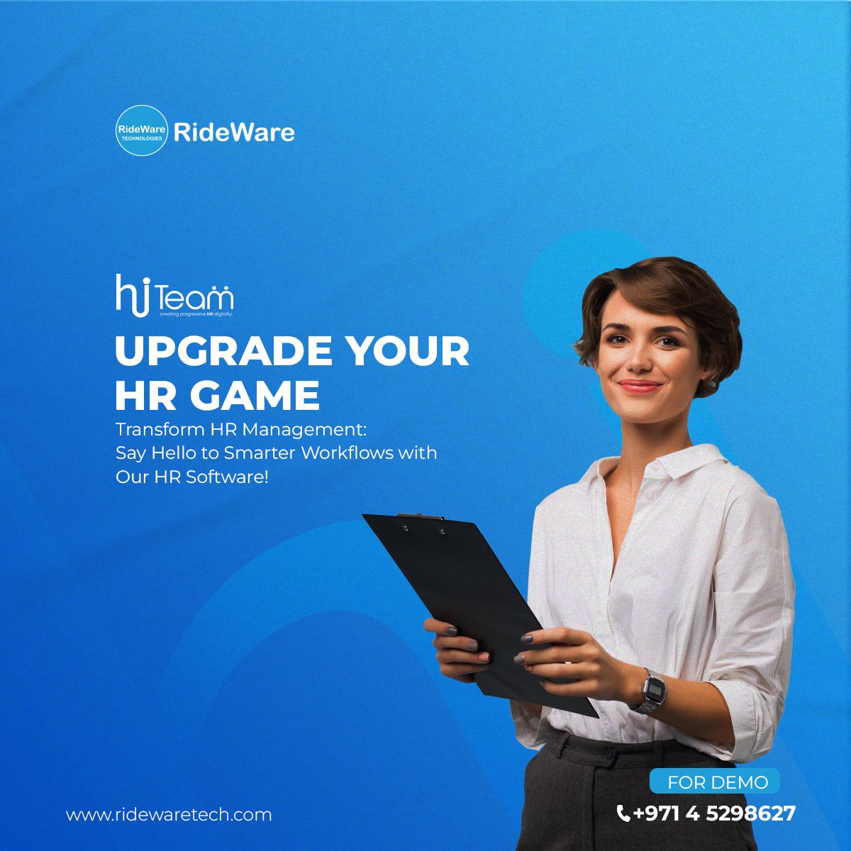 ridewaretech's tweet image. Transform your HR management with a warm 'Hello' to smarter workflows powered by our HR Software! 📷📷 Say goodbye to complexity and embrace efficiency like never before. Transform your HR processes today! 📷📷 #HRSoftware #SmarterWorkflows #HRTransformation