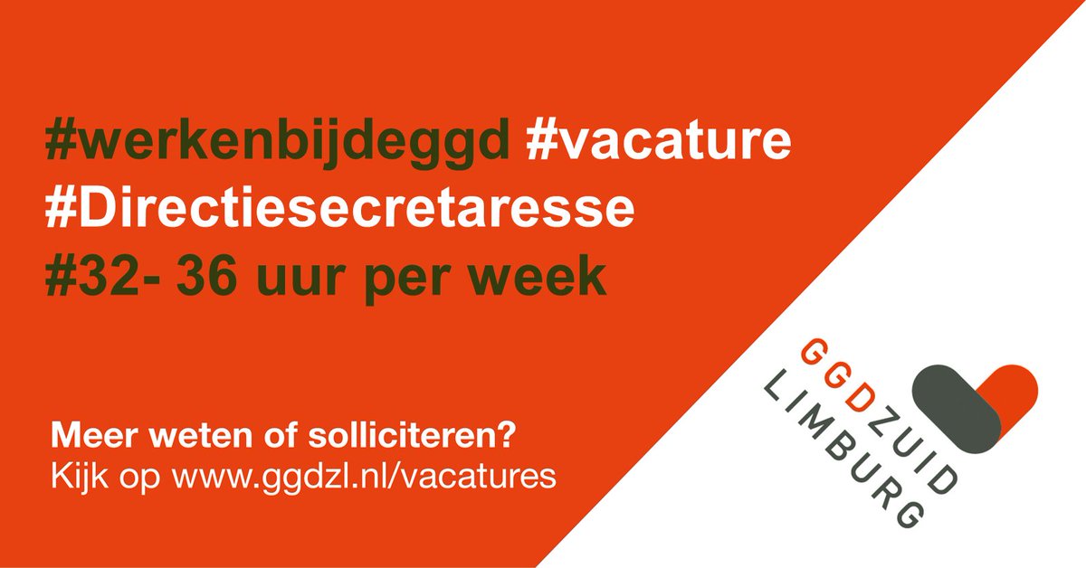 Ben jij een directiesecretaresse met talent voor plannen &amp; organiseren die er voor zorgt dat alle (besluitvormings-)processen soepel verlopen en wil jij meebouwen aan de GGDZL van de toekomst? Dan ben jij misschien wel onze nieuwe GGD’er! 

Meer info? 👉 ggdzl.nl/over-de-ggd/va…