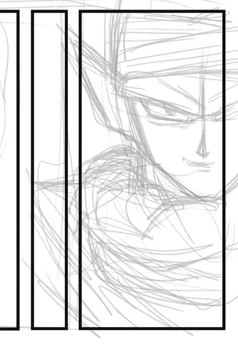 線画で台無しにしたくないタイプの下書き 