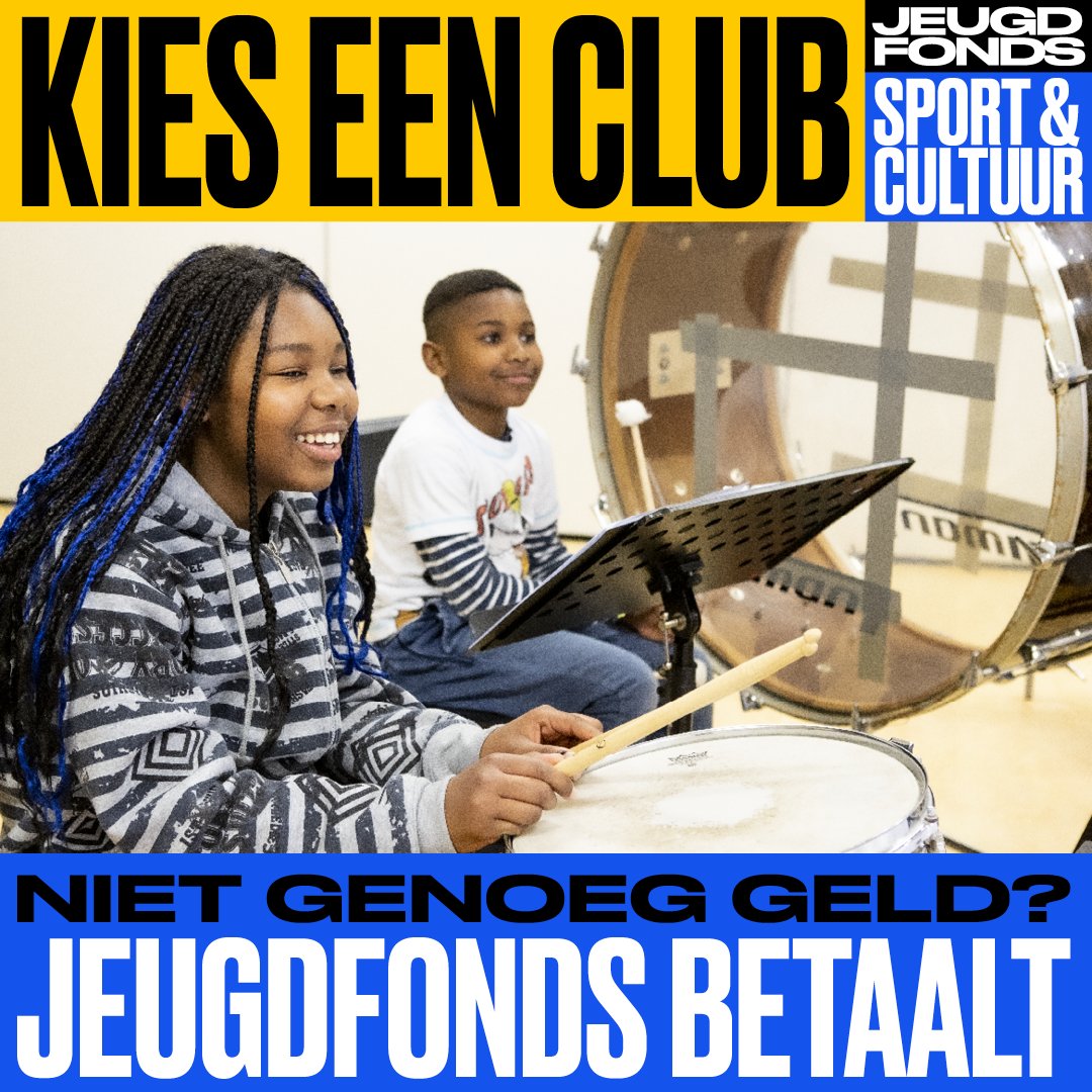 Wil je kind #muziekles maar kun je het lesgeld niet missen? Dan betaalt het #Jeugdfonds de lessen! Meer weten? Ga naar kieseenclub.nl 
#kieseenclub #leerorkest #muziek #orkest #armoede #omdatmuziekvooriedereenis