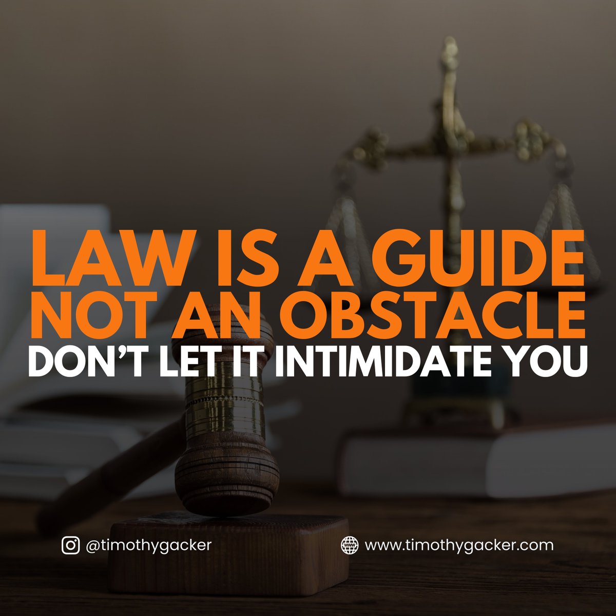 Laws are designed to create order, protect rights, and ensure justice for all. Don't be afraid to explore the legal landscape. Rise above intimidation and embrace the law as a tool for progress and justice.   

#lawandorder #empowerment #knowledgeispower