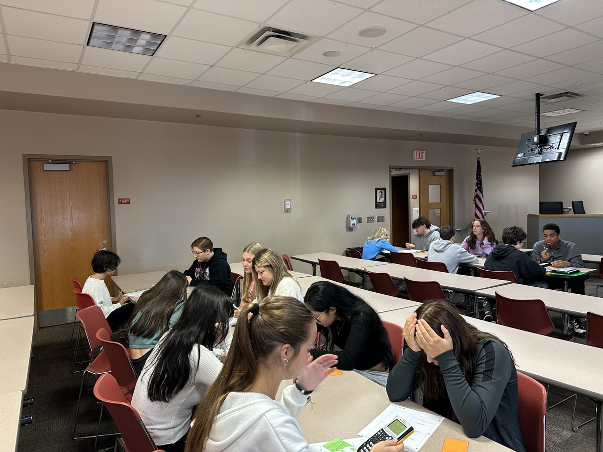 fcsd_FHS_APs's tweet photo. Great to see Mrs. Naylor's and Mrs. Dickhaus' Adv. Pre-Calculus collaborating as they review through a speed dating activity! Great way to engage students in educational discussions and having positive interactions with peers. #FairfieldPride #BeTheReason https://t.co/uI6KnJQ9JH