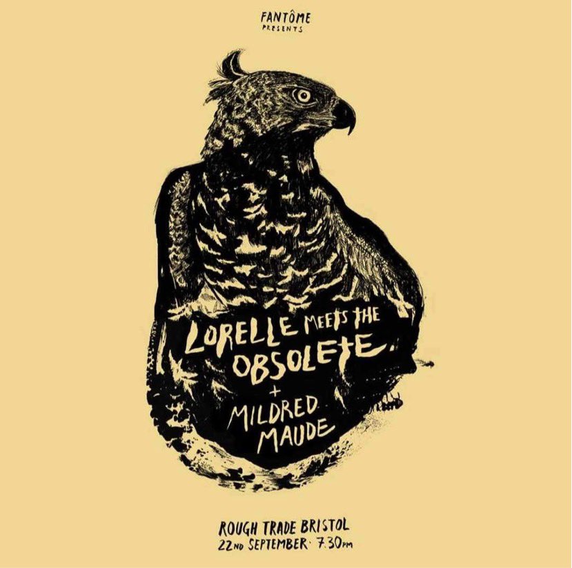 Excited to be supporting <a href="/ObsoleteLorelle/">Lorelle Meets The Obsolete</a> at <a href="/RoughTrade/">Rough Trade</a> Bristol on 22 Sept.

Lorena, singer of LMTO, will be joining us on stage to perform a loose interpretation of some of the material we worked on together for our new EP! Not to be missed! Tickets: linktr.ee/mildredmaude