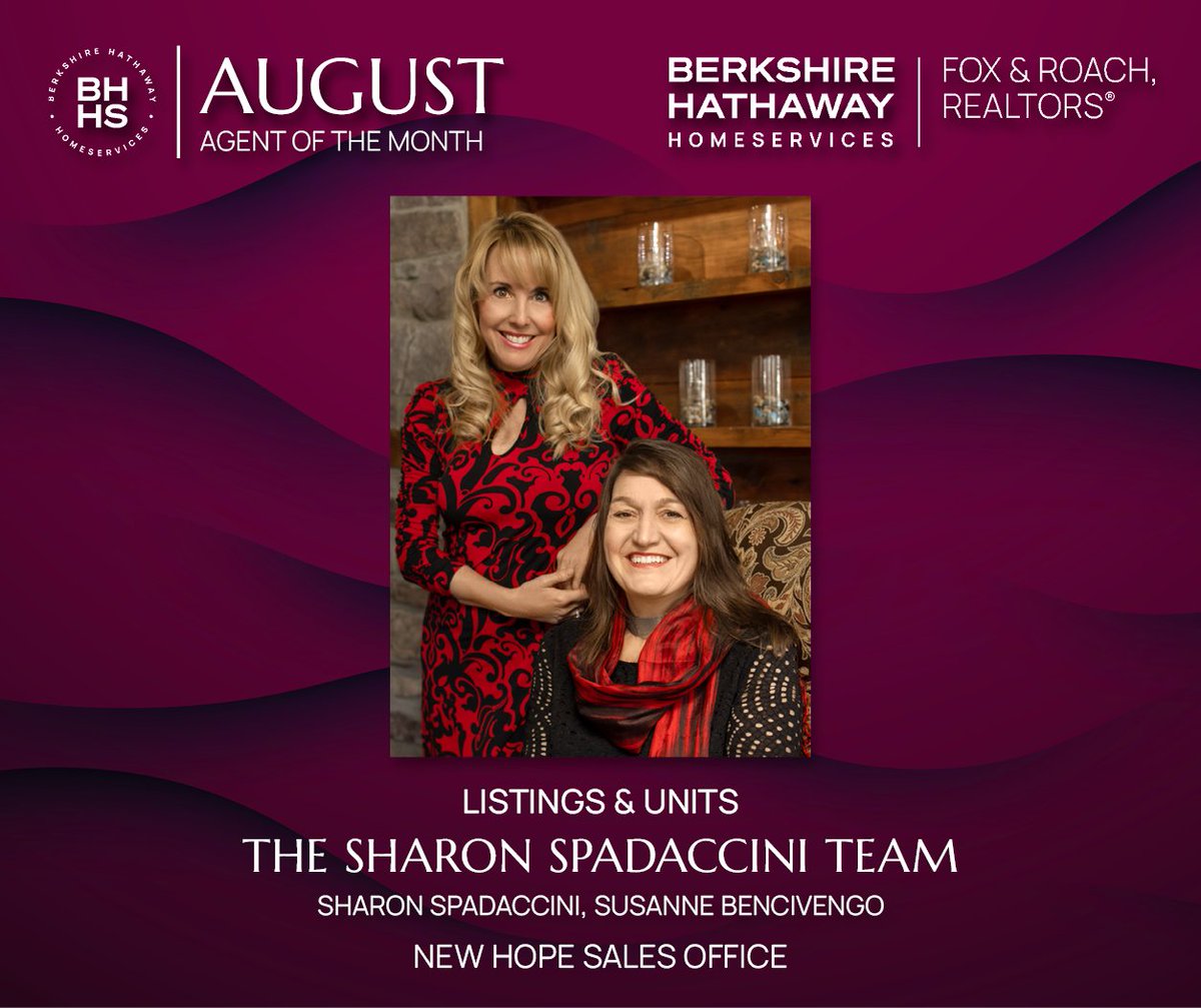 Thank so much for another #AgentoftheMonth! We are so very thankful!

#LetsDoThis #SoldbySharon #SoldbySue #SharonSpadacciniTeam #BHHS #NewHope #Gratitude #Teamwork