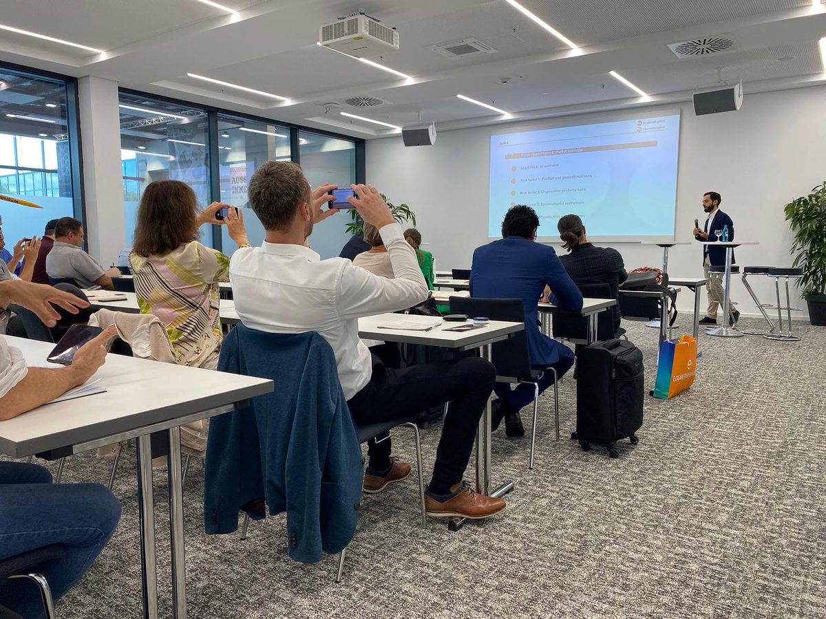 ECigIntel's tweet image. Our Director of Legal Analysis, Pablo Cano Trilla, is NOW covering his presentation at #Intertabac on #TobaccoAlternatives #Market and #Regulation. He's focusing on analysing existing market and legal dynamics related to new #tobacco-related products✅