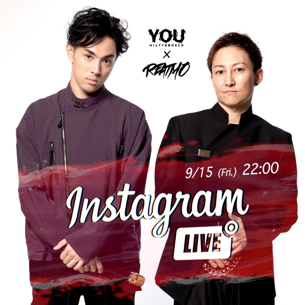 【9/15(Fri.)22:00〜】インスタライブにて9月30日開催のライブの内容をご紹介‼️詳しくはインスタアカウントをチェック✨ instagram.com/you.hiltyandbo…