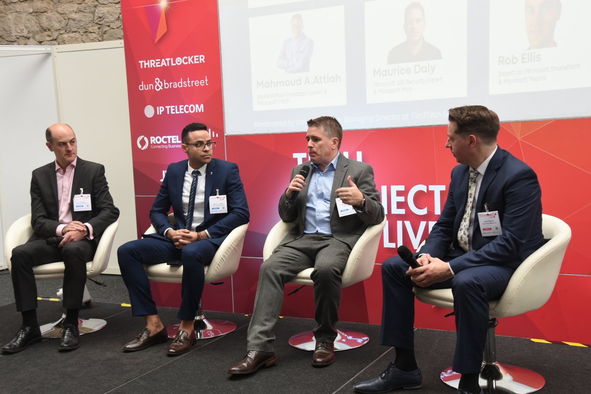 Special thanks to David Waldron, Managing Director at Tier3Tech Support Ltd, for steering our enlightening panel featuring Microsoft MVPs Maurice Daly and Mahmoud Atallah, along with Microsoft SharePoint and Teams Specialist Rob Ellis, at the Main Stage. 

#TechConnectIRE