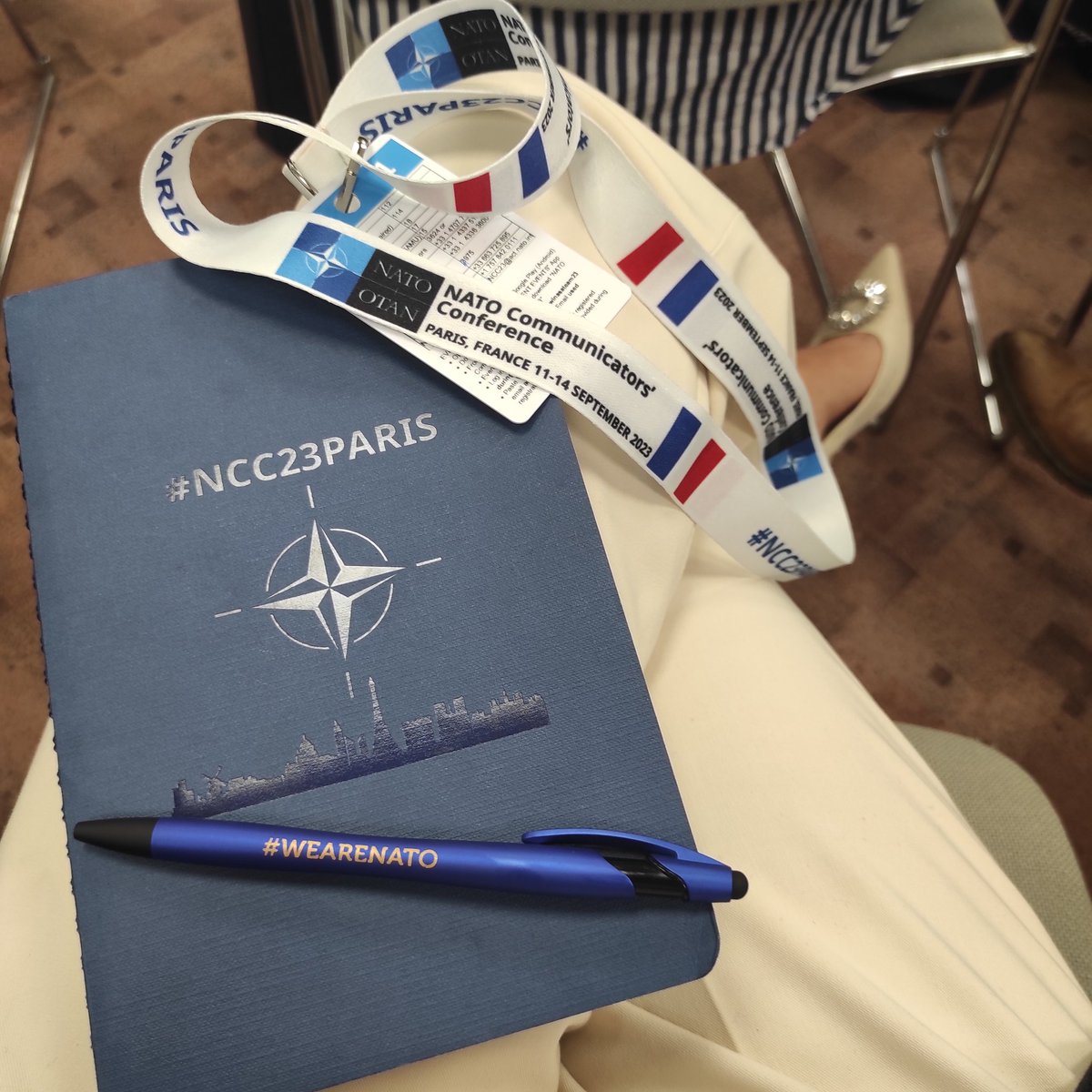 Cypse75's tweet photo. It's been an incredible opportunity to attend #NCC23Paris in my home country over the past few days and discover more about #StratCom. It was also an opportunity to get to know many of new colleagues and to see the Anciens French NDC Course members again 🇫🇷
#WeAreNATO https://t.co/Udk0OLVIiZ