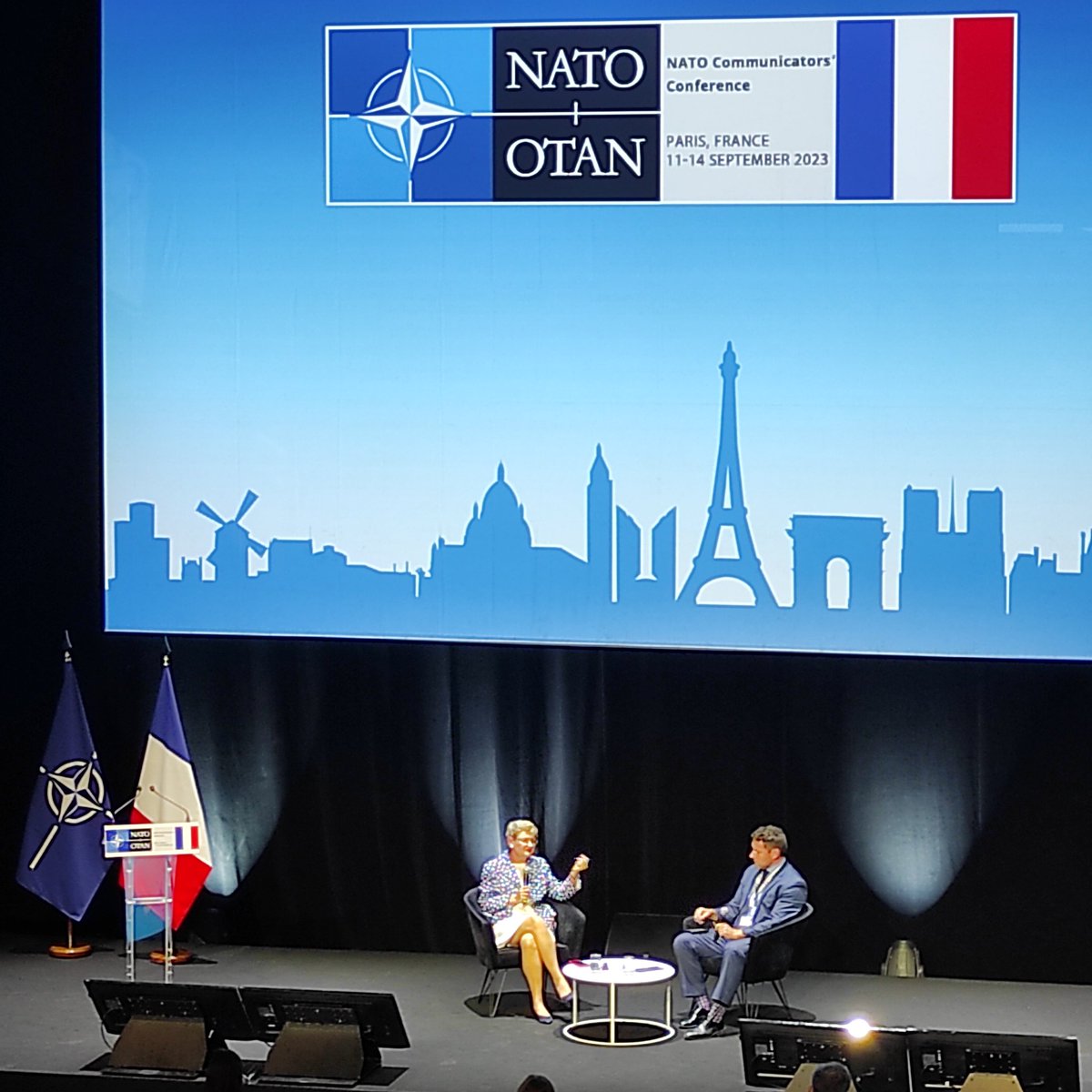 Cypse75's tweet photo. It's been an incredible opportunity to attend #NCC23Paris in my home country over the past few days and discover more about #StratCom. It was also an opportunity to get to know many of new colleagues and to see the Anciens French NDC Course members again 🇫🇷
#WeAreNATO https://t.co/Udk0OLVIiZ