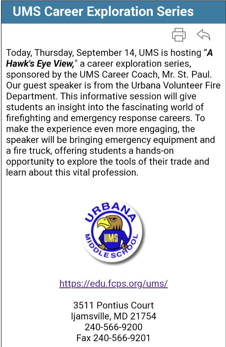 UMS PTSA tweet media