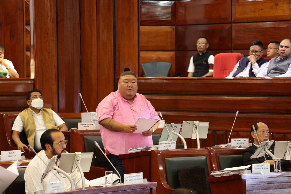 AlongImna's tweet photo. My heartfelt gratitude to the Honorable Speaker of Nagaland Sharingain Longkümer Ji, the Honorable Chief Minister @Neiphiu_Rio Ji, Deputy CMs @YanthungoPatton Ji along with all the esteemed Legislators, as the second session of the 14th Nagaland Legislative Assembly culminates today. 

With utmost appreciation, we acknowledge the invaluable contributions of the Honorable Speaker in presiding over the session with wisdom and fairness. Your dedication to upholding democratic values and ensuring constructive debates is commendable, making this session an embodiment of responsible governance.

To the Honorable Chief Minister, we express our gratitude for leading and guiding the state with vision and determination. Your steadfast commitment to the welfare and progress of Nagaland has been immense, and we acknowledge the transformative steps taken under your dynamic leadership.

Also, extend our appreciation to the Deputy CM for their invaluable support and contributions to the assembly. Their dedication towards realizing the aspirations of the people of Nagaland is truly inspiring.

We are grateful to all the Honorable Legislators who diligently carried out their duties during this session. Your extensive discussions, thoughtful contributions, and active participation have played a vital role in shaping the legislative proceedings and addressing the concerns of the people.

As we conclude this significant session, we reflect on the accomplishments achieved and the challenges overcome. We look forward to witnessing the positive outcomes of the decisions made, which will go a long way towards ushering a new era of progress & development in Nagaland.

@MyGovNagaland