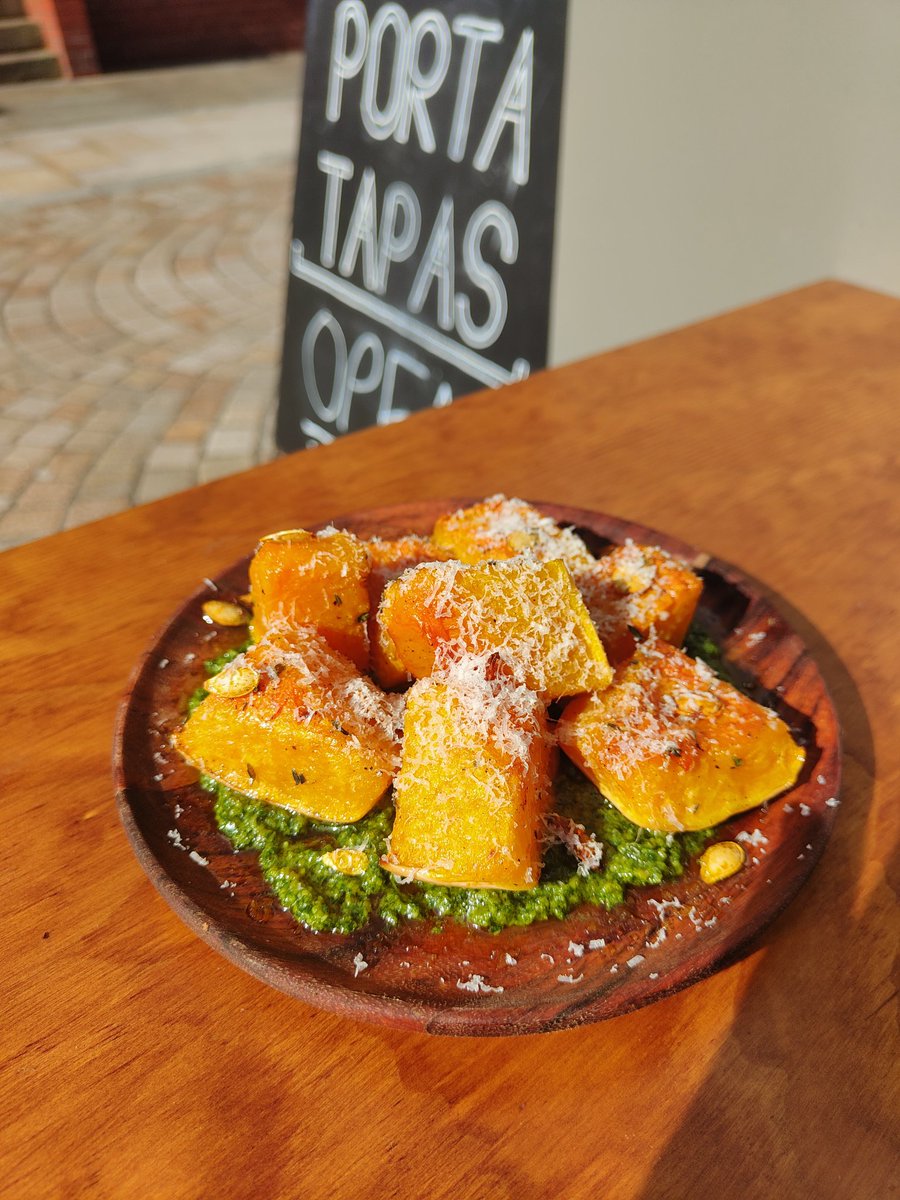 Tonights special is Roasted butternut squash with a Manchego and almond pesto!

On from 5pm!