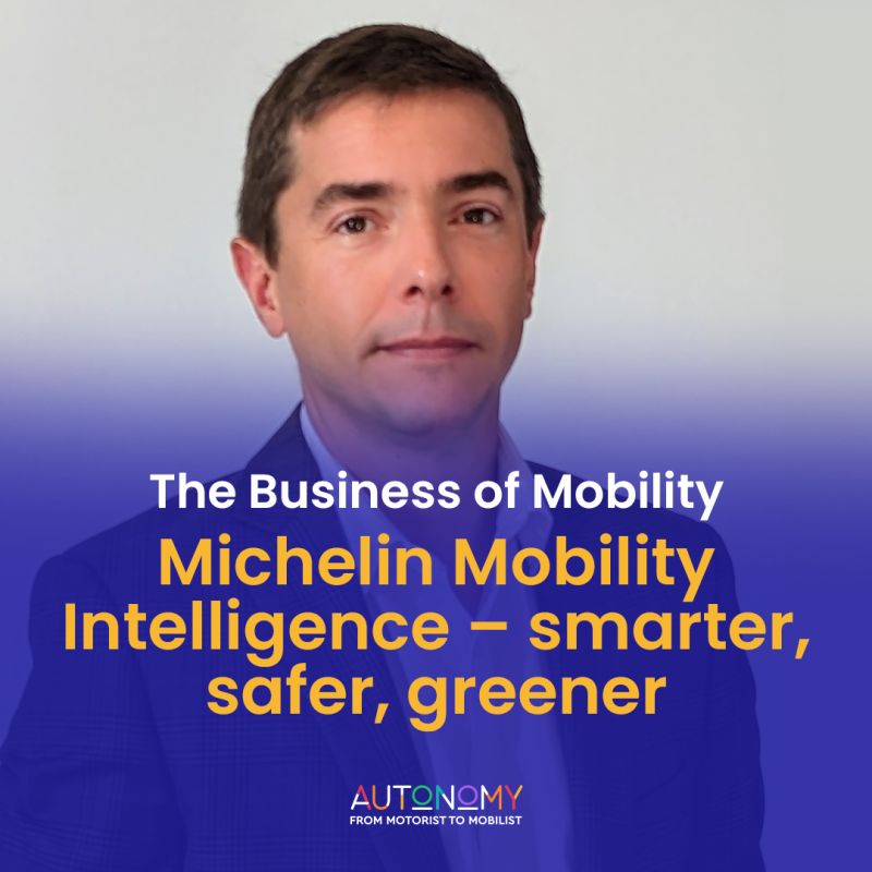 Introducing the most recent installment of the @AUTONOMY Business of Mobility series. In this interview, Philippe ARMAND, CEO of MICHELIN - Mobility Intelligence, sheds light on Michelin's remarkable journey. Explore the full article here: bit.ly/48bHcoO