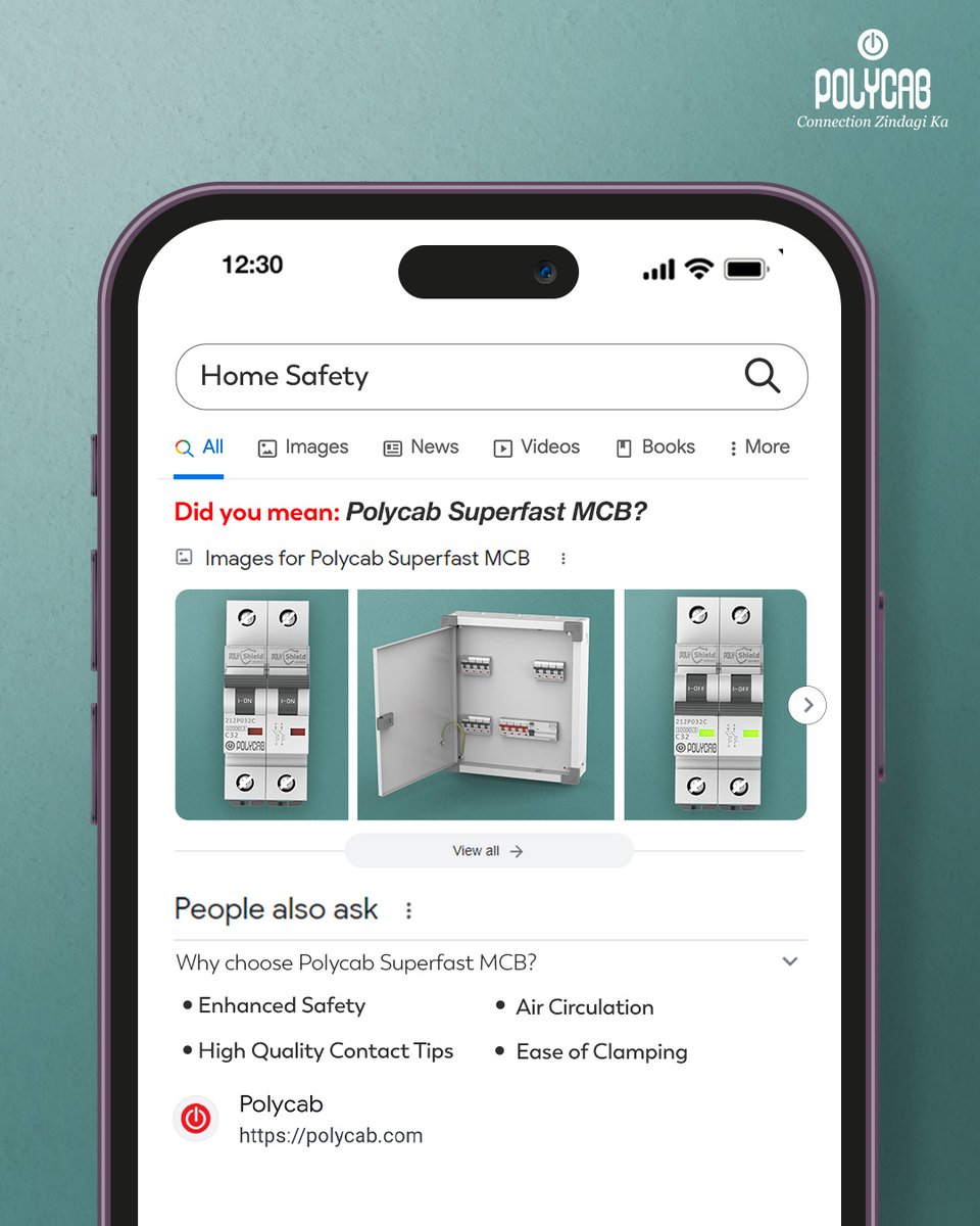 PolycabIndia's tweet photo. Don't leave your safety to chance. Switch to Polycab Superfast MCB for instant safety that is equipped with instant tripping feature and a 7-year warranty ensuring protection to you and your loved ones.
To know more, visit: https://t.co/KXDc41ZyzJ
#SuperfastMCB #Polycab https://t.co/Bw4xdKyvBc