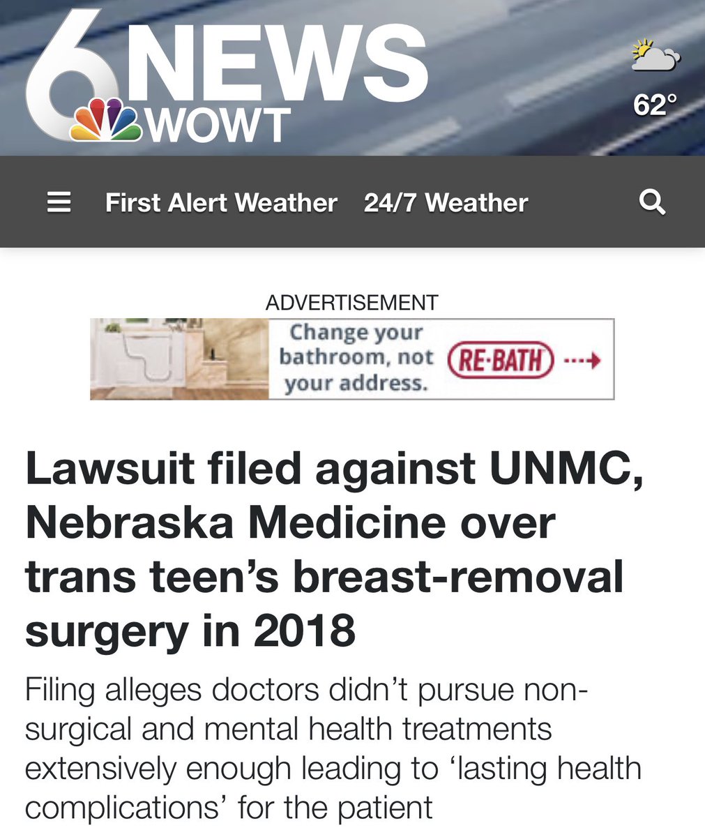 libsoftiktok's tweet image. A then 16-year-old teen is suing a hospital for providing her a double mastectomy which she says was “fast tracked.” The filing says she “may have been swept up in a social contagion and/or unduly influenced by social media.” 

Doctors allegedly told her parents she would commit