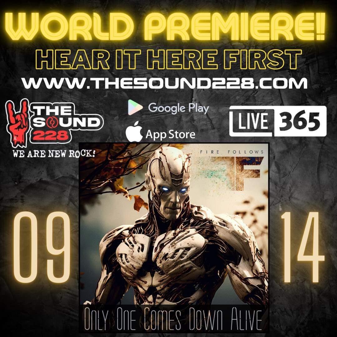 HypernovaPR's tweet photo. 🚨HEAR IT FIRST: @fire_follows' "Only One Comes Down Alive" playing ALL DAY TODAY on @thesound228!⚡️⚡️

↘️TUNE IN HERE↙️
🌐 https://t.co/fl65kAJJgt
.
.
.
#worldpremiere #firefollows #onlyonecomesdownalive #rockmusic #live365 #thesound228 https://t.co/epoiitKA2C