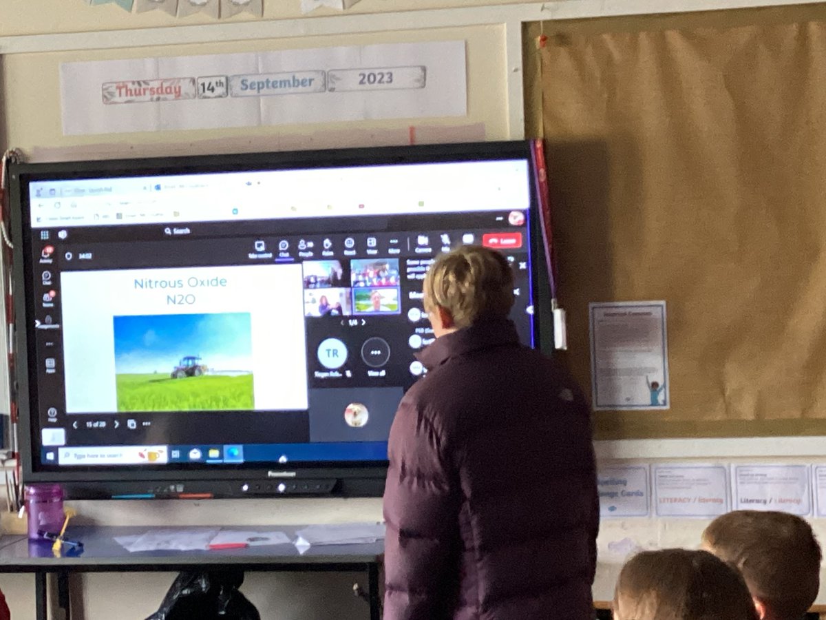 lamlashprimary's tweet photo. P5/6/7 have enjoyed the Climate Ready Classrooms session today with @KSBScotland though we ran out of string for the web as there were so many connections! Thank you. @NAC_STEM https://t.co/WKNFWZB8P6