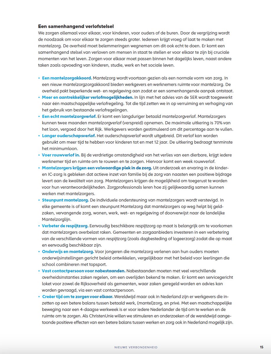 DonCeder's tweet image. Inzet van de @christenunie voor gezinnen:

🔵 Ruimte om echt te zorgen voor elkaar door bijv. mantelzorgverlof
🔵 Gezinsvriendelijk belastingstelsel
🔵 Minister verantwoordelijk voor samenhangend gezinsbeleid