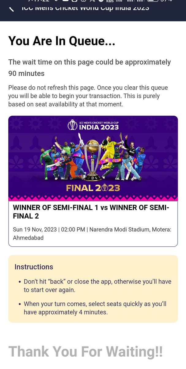 pratik_ip's tweet photo. @venkateshprasad Even after 80 minutes, Same status from exact 6 PM. If 6 PM logged in shows this then who all are purchasing ticket since 80 minutes? Very doubtful and disappointing...! https://t.co/zy1sWhk8CV