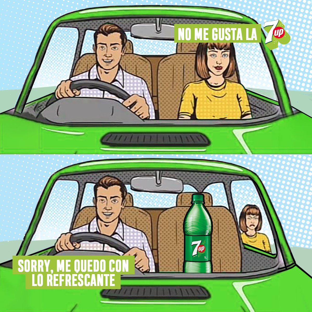 Solo aceptamos buenas vibras en este carrito 🚗.