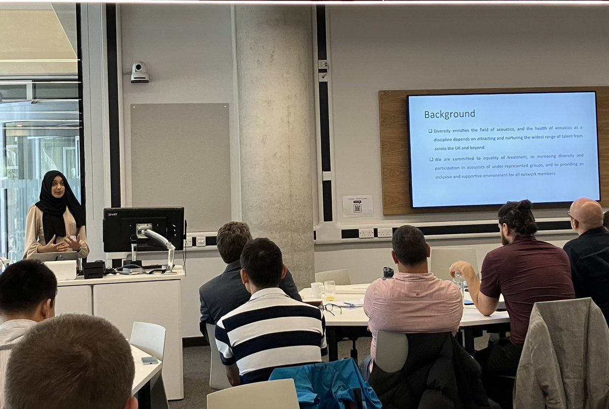 Hasina Begum <a href="/uniofwarwick/">University of Warwick</a> early career EDI champion talking about the EDI initiatives <a href="/acoustics_ac_uk/">UK Acoustics Network Plus</a> <a href="/sheffielduni/">The University of Sheffield</a> #acoustics