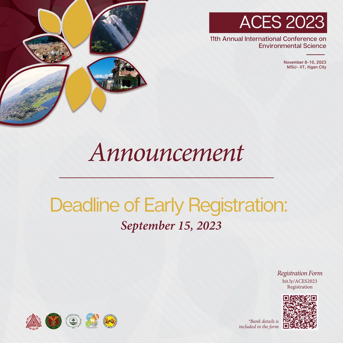 msuiitph's tweet image. Don&apos;t miss your chance to join this international event!
Early registration is open until tomorrow.
For conference details, visit: 
sites.google.com/g.msuiit.edu.p…

#Aces2023
#EnvironmentalScienceConference