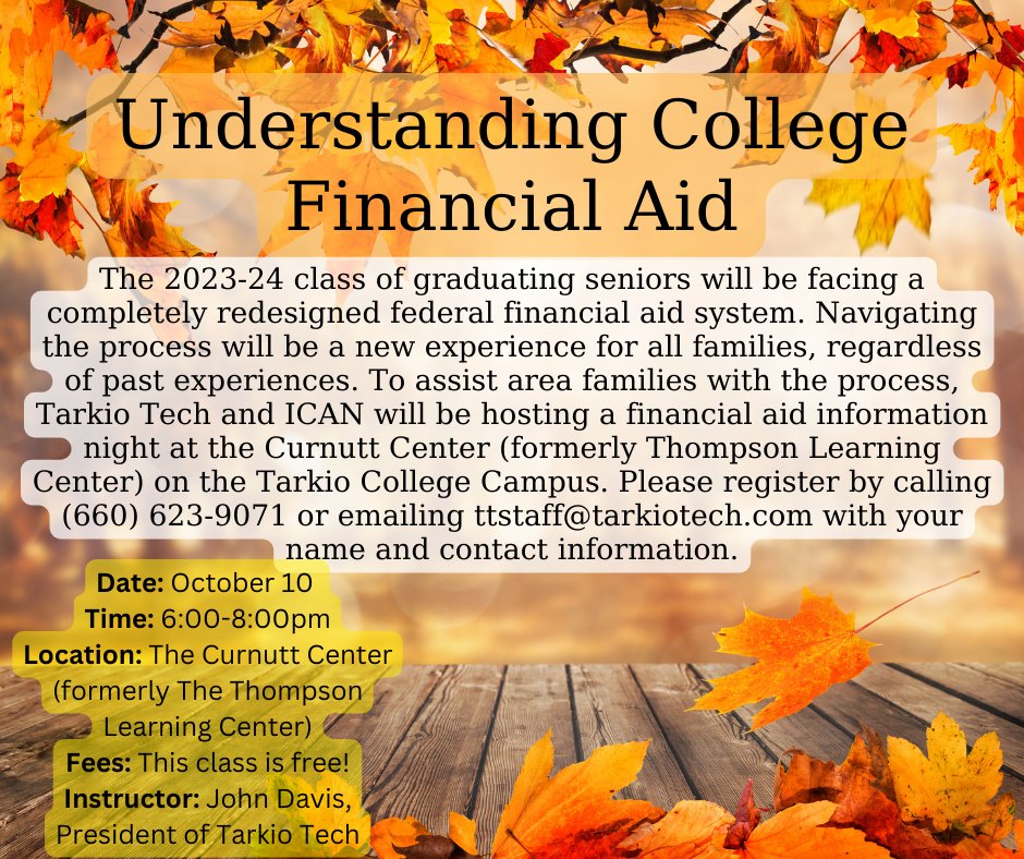 TarkioTech's tweet image. Continuing Education, brought to you by Tarkio Tech and ICAN!