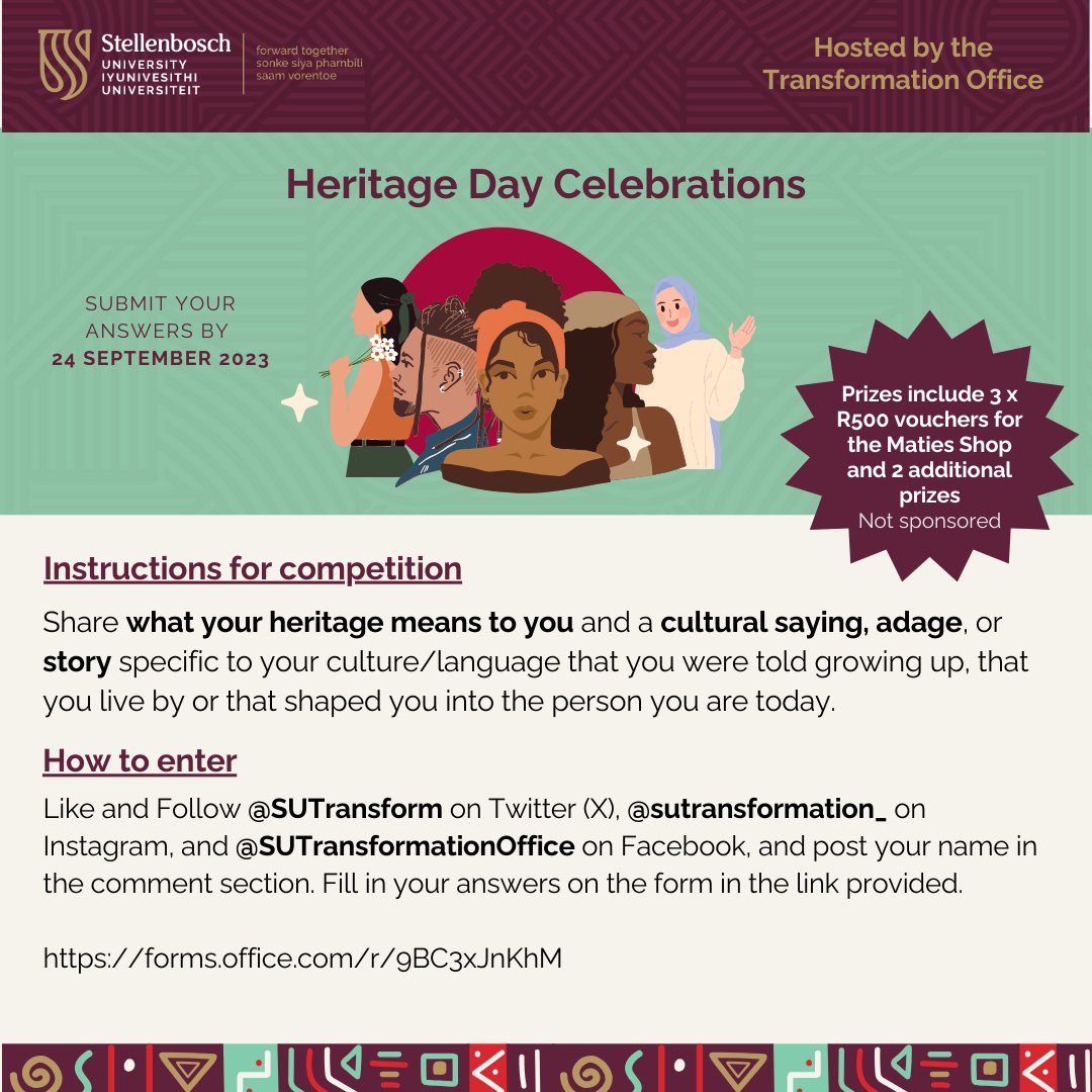 Stellenbosch University Transformation Office tweet media