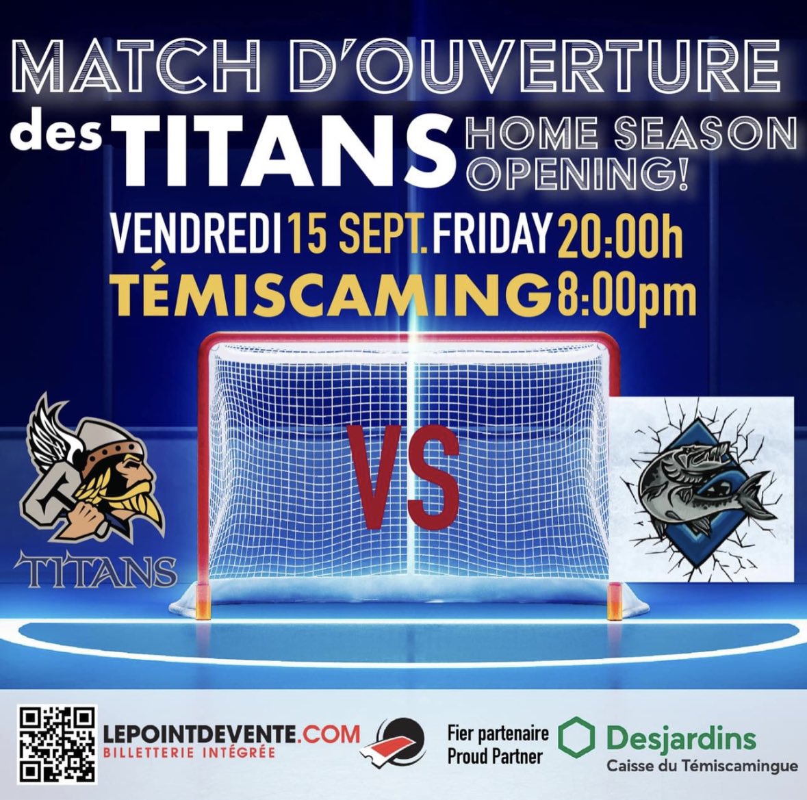 It’s hockey time in Temiscaming <a href="/Titanshockey/">Temiscaming Titans</a> open the 2023-24 season Friday night