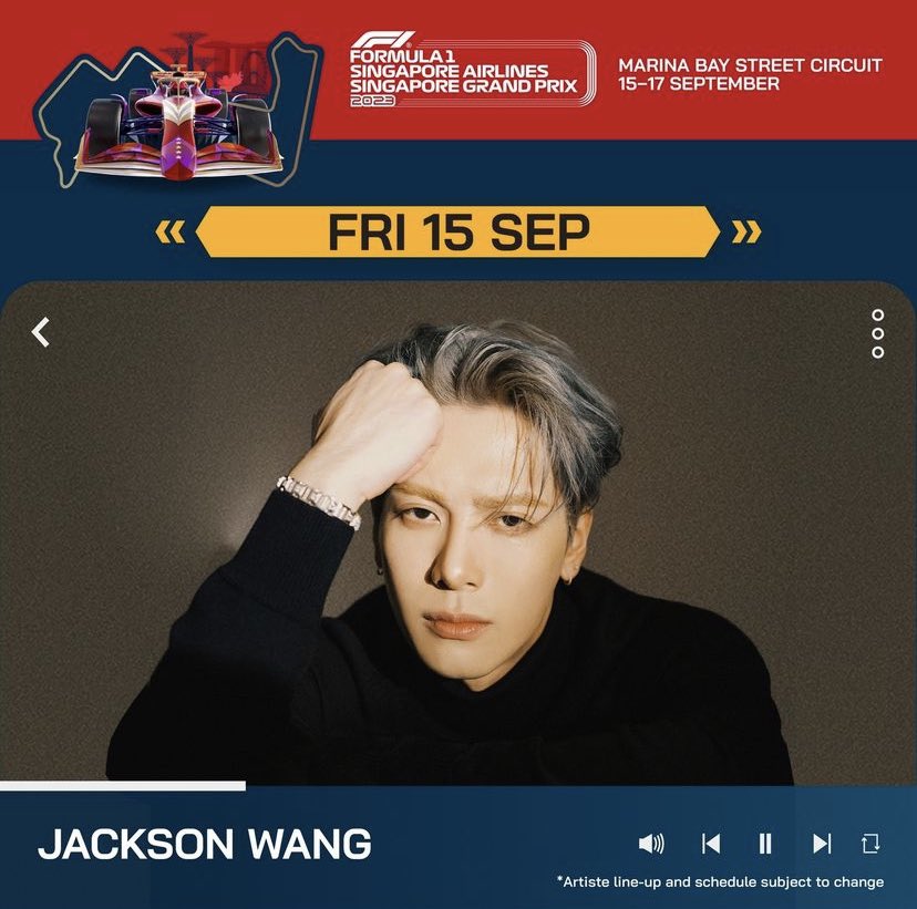 JacksonWThaifan's tweet photo. มาอีกแล้ว .. นัดเทรนด์แท็ก วันพรุ่งนี้ 🔥🔥
กับ @F1NightRace 

เริ่มเทรนด์พรุ่งนี้ 15 กันยายน 2023
เวลา 🇹🇭 21:40 น.

ใช้แท็กเดี่ยว 
#️⃣ JacksonWangF1NightRace

#JacksonWang #王嘉尔 #잭슨 
#MAGICMAN #MAGICMAN2 
#TEAMWANG @JacksonWang852 https://t.co/t9ucGYdRUI