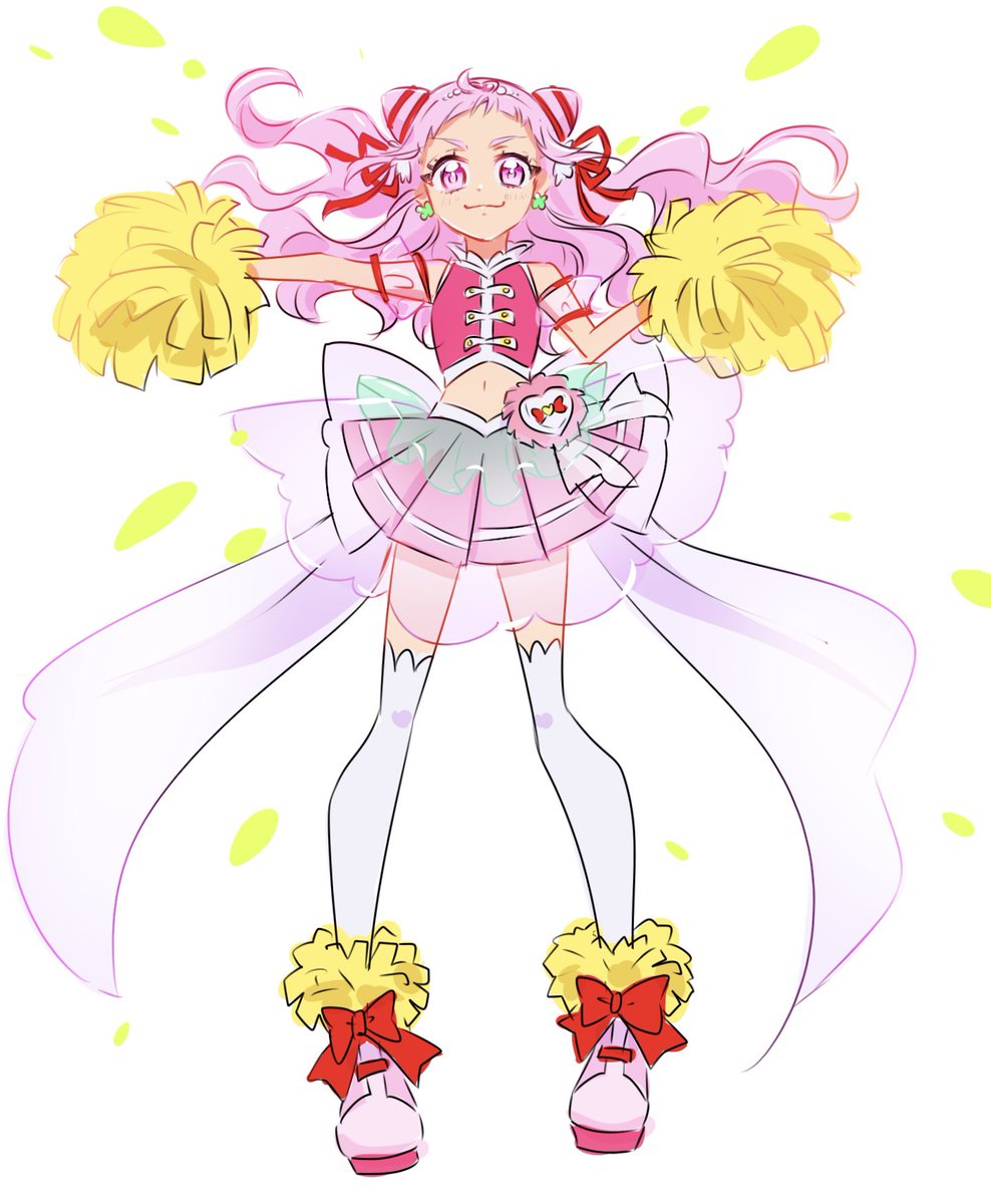 プリキュア「プリキュア観て気持ちアゲてこ!!!」|みにーのイラスト