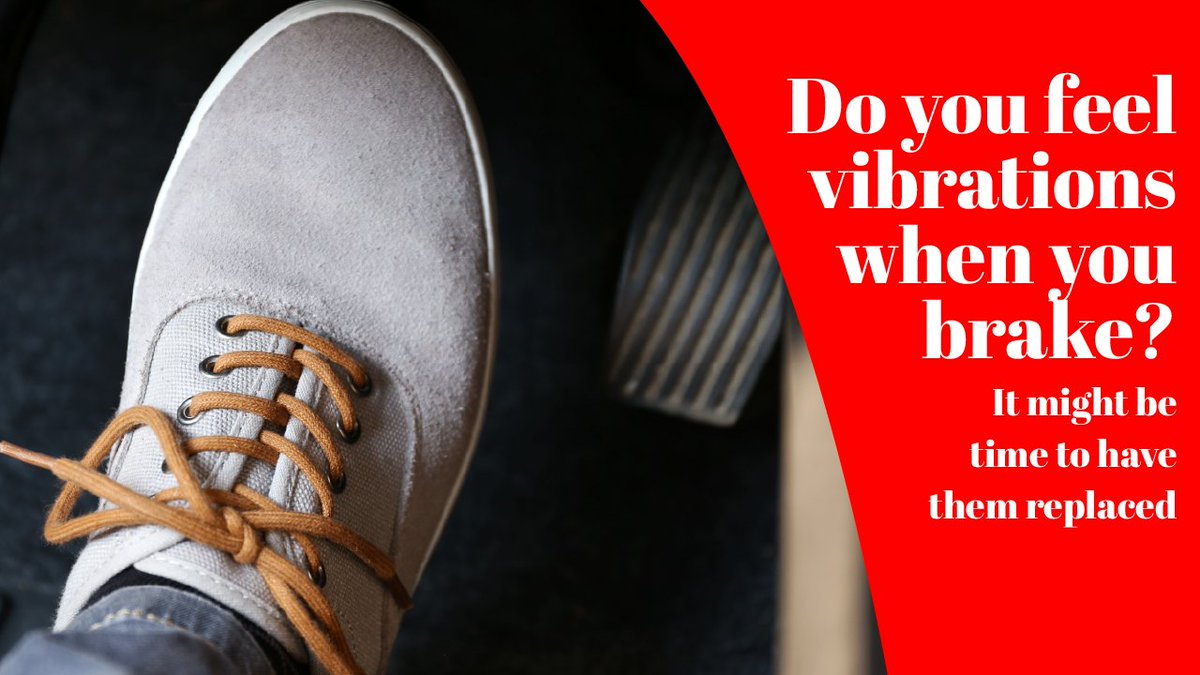 Do you feel a vibration when you brake? It may be time to have them replaced. Call or stop in today!