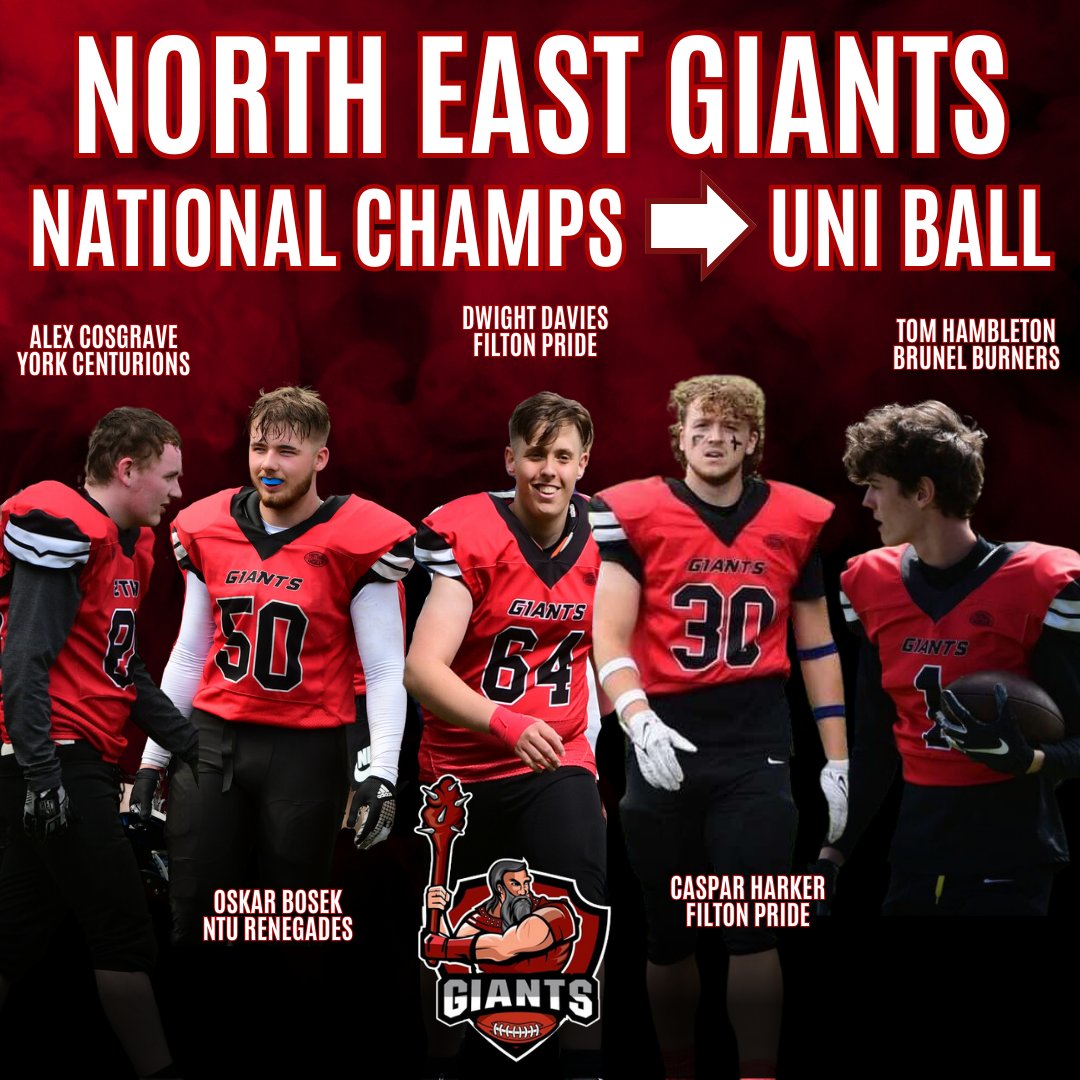 theneaaf's tweet photo. Some of junior players are switching their attention to BUCS for the first time this winter:
Alex Cosgrave - York Centurions
Oskar Bosek - NTU Renegades
Dwight Davies - Filton Pride 
Caspar Harker - Filton Pride
Tom Hambleton - Brunel Burners
Best of luck for the upcoming season https://t.co/pdfEoGVRwp