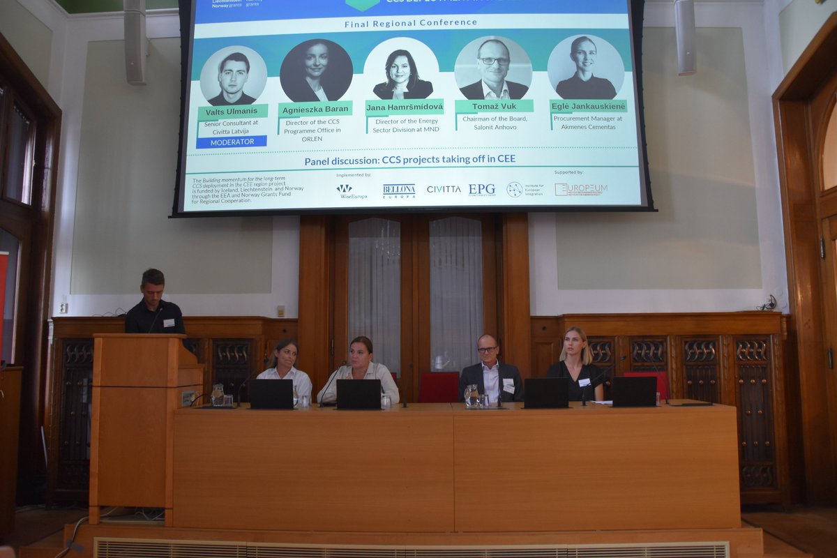 CCS4CEE's tweet photo. Q&amp;A session with 
✅Luciana Miu and 
✅@ChrisDaviesLD 
and a discussion on #CCS projects taking off in #CEE moderated by 
✅Valts Ulmanis and hosting 
✅Agnieszka Baran
✅Jana Hamršmídová
✅Tomaž Vuk 
✅Eglė Jankauskienė. 
The event was moderated by @vbartovic. 

@CCS4CEE https://t.co/XeMxEJDRPA