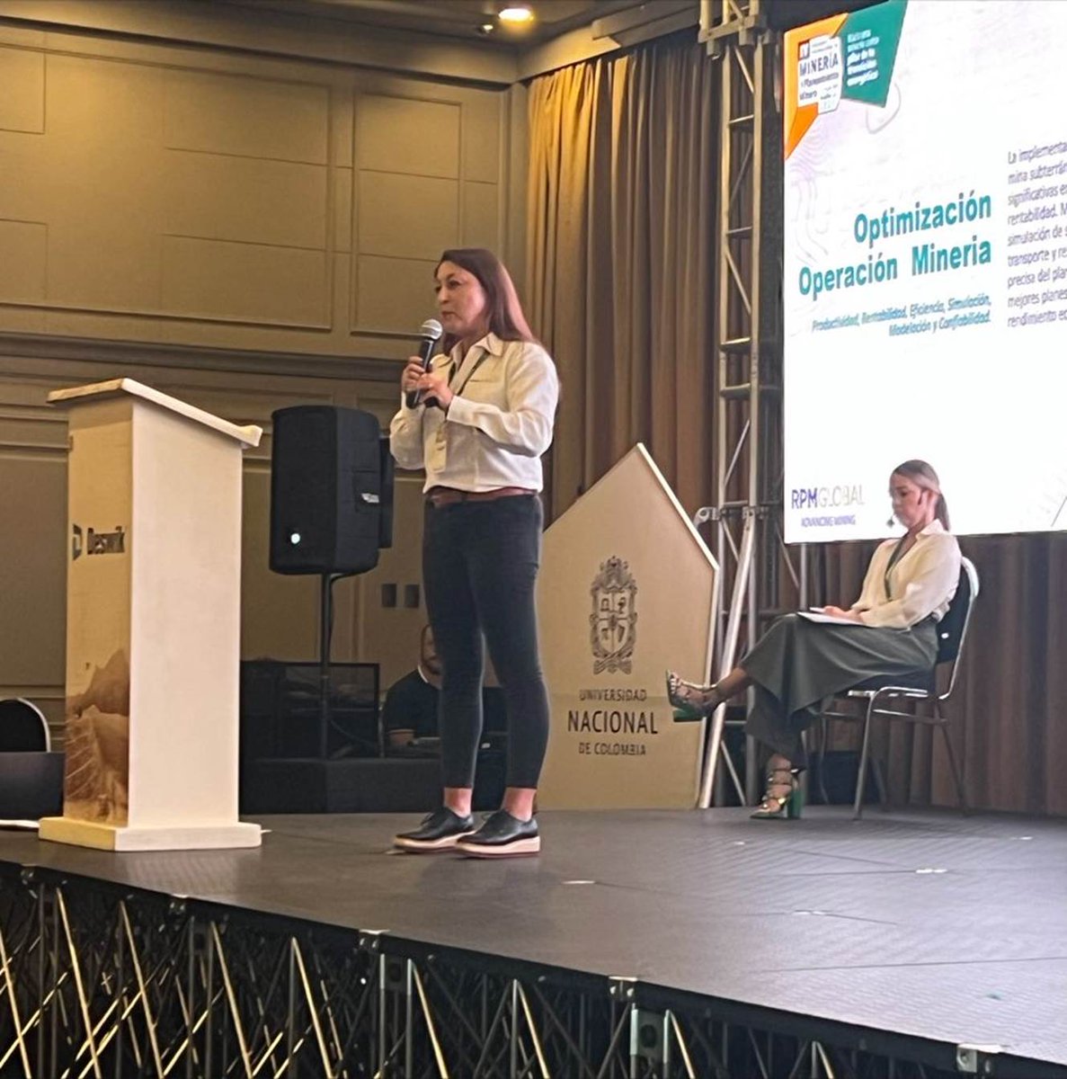 RPMmining's tweet photo. We're thrilled to have joined the Seminario Internacional De Mineria y Planeamiento Minero! 

Carolina Aguilar, our Software Consulting Team Lead, presented on Underground Mining Optimization solutions 👏🏻

#RPMGlobal #Advancingmining https://t.co/eF7H0PXe7X