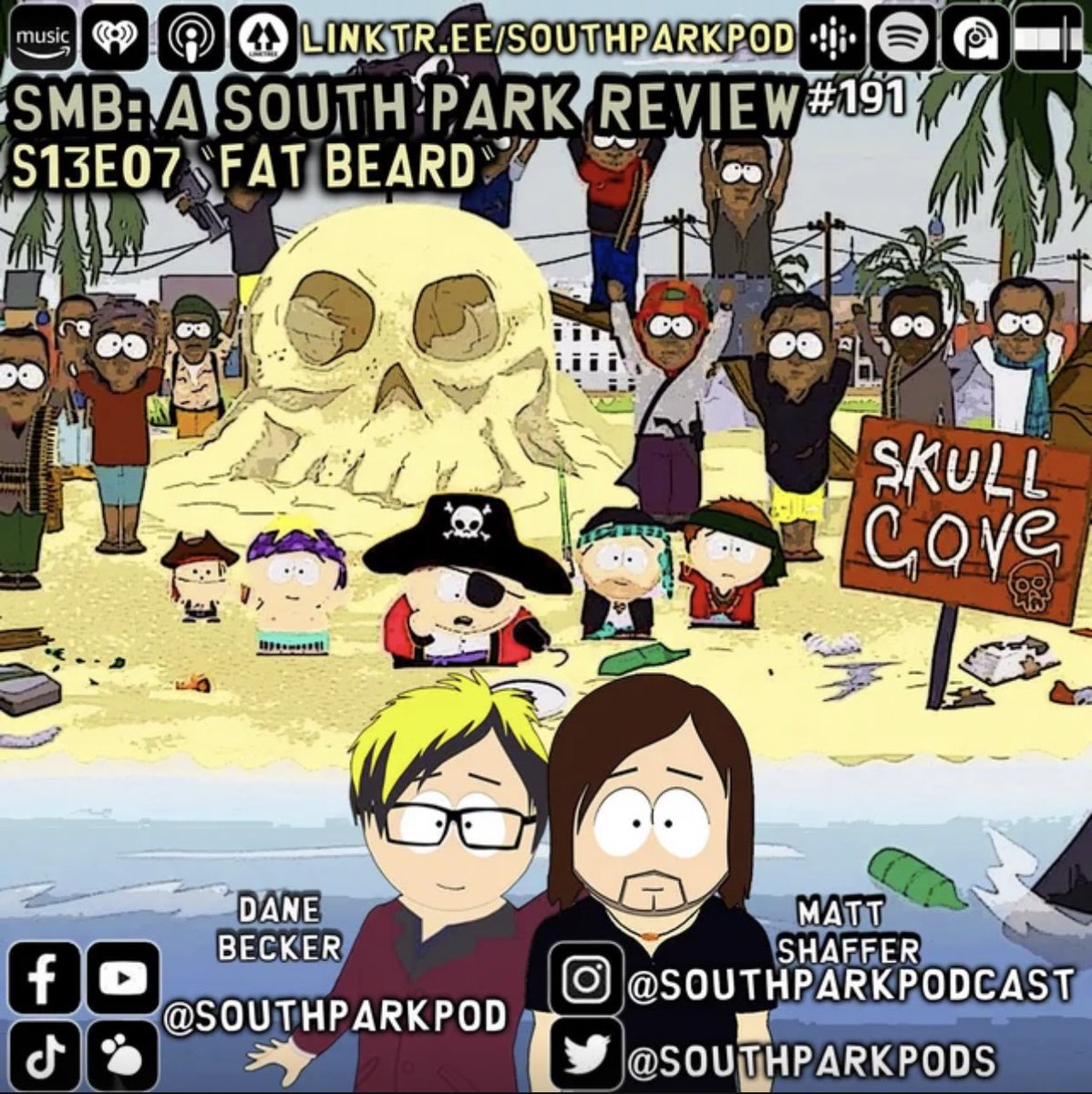 SouthParkPods's tweet photo. Available on all podcast outlets! #SMB #191 #FatBeard & #192 #DeadCelebrities. Will be available on #Youtube after it passes copyright. https://t.co/5gkUmhMzUX #SouthPark https://t.co/FdIu1VYJCk