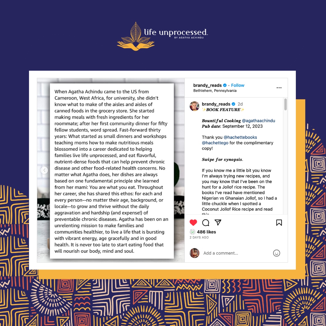 AgathaAchindu's tweet photo. I am truly overwhelmed by the incredible response to my book! Your support means the world to me, and I want to take a moment to express my deepest thanks to each and every one of you.

With gratitude
Your favorite Integrative Nutrition Health Coach and Wellness Architect https://t.co/wrBV6ELICA