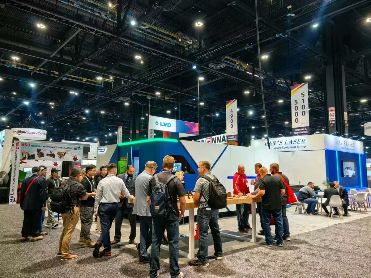 Hans_SME's tweet image. Good morning! last day in FABTECH, our team is ready for your visit!  Robot solution is available!  See you at stand A5104 in Hall A !!

If you can&apos;t attend Fabtech this time, feel free to reach us by mail at sales01@hanslaser.com
#hanslaser #sheetmetal #LaserCuttingTechnology