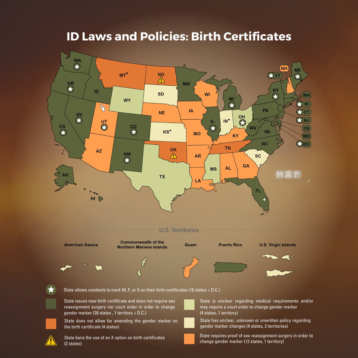 lgbtmap's tweet photo. One tactic aims to limit transgender people’s ability to participate in daily life.
This includes making it impossible or extremely difficult to obtain accurate #IDdocuments, banning the use of bathrooms, restricting social transition, and #forcedouting of transgender students. https://t.co/lkJwBhk9de